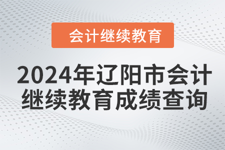 2024年遼陽(yáng)市會(huì)計(jì)人員繼續(xù)教育成績(jī)查詢(xún)方式