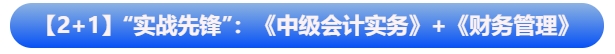 【2+1】“實戰(zhàn)先鋒”組合：《中級會計實務》+《財務管理》