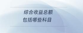 綜合收益總額包括哪些科目
