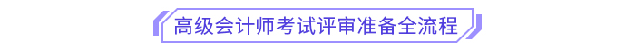 高級會計(jì)師考試評審準(zhǔn)備全流程
