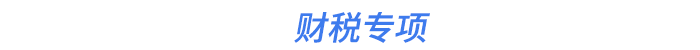 財(cái)稅專項(xiàng)
