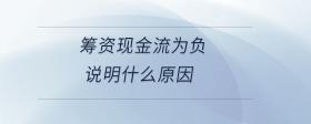 籌資現(xiàn)金流為負(fù)說明什么原因