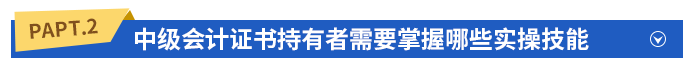中級會計證書持有者需要掌握哪些實操技能