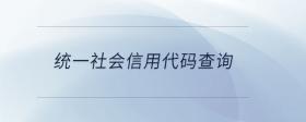 統(tǒng)一社會信用代碼查詢