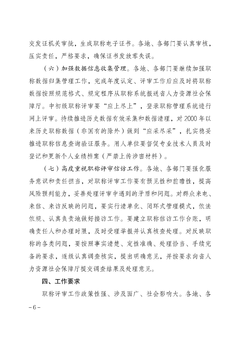安徽省關(guān)于做好2024年度全省職稱評審工作的通知