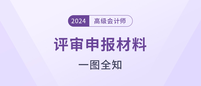 高級會計師評審申報需準(zhǔn)備哪些材料，一圖全知