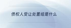 債權(quán)人受讓處置組是什么呢