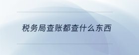 稅務(wù)局查賬都查什么東西