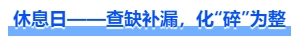中級會計休息日——查缺補漏，化“碎”為整