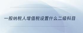 一般納稅人增值稅設(shè)置什么二級科目