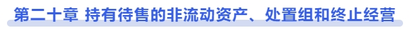 中級會計第二十章 持有待售的非流動資產(chǎn)、處置組和終止經(jīng)營