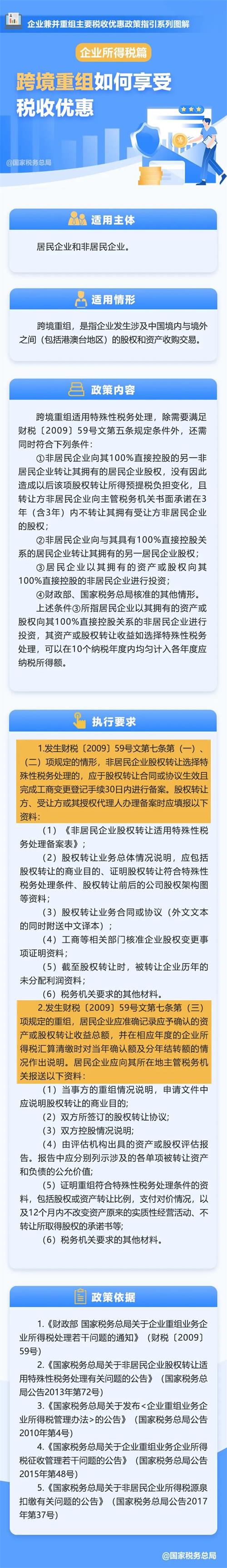 跨境重組如何享受企業(yè)所得稅優(yōu)惠？