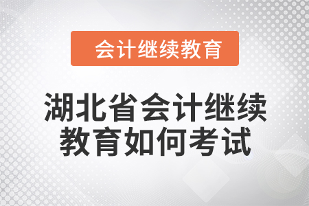2024年湖北省會(huì)計(jì)人員繼續(xù)教育如何考試？