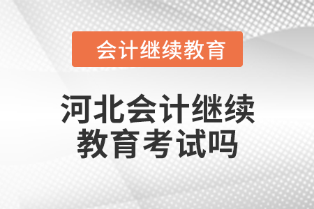 2024年度河北會(huì)計(jì)繼續(xù)教育考試嗎？