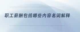 職工薪酬包括哪些內(nèi)容名詞解釋