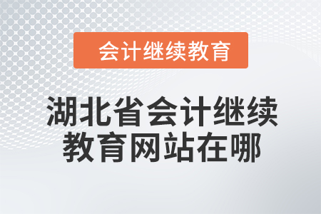 2024年度湖北省會計繼續(xù)教育網(wǎng)站在哪？