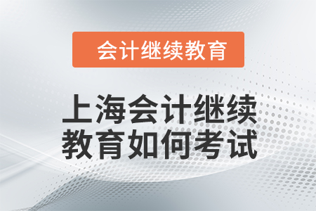2024年上海東奧會計繼續(xù)教育如何考試？
