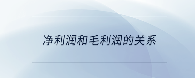 凈利潤(rùn)和毛利潤(rùn)的關(guān)系