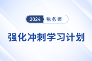 2024年稅務(wù)師《稅法一》強化沖刺階段學(xué)習(xí)計劃
