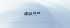速動資產(chǎn)