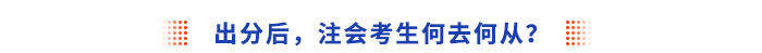 注會出分后，考生何去何從？