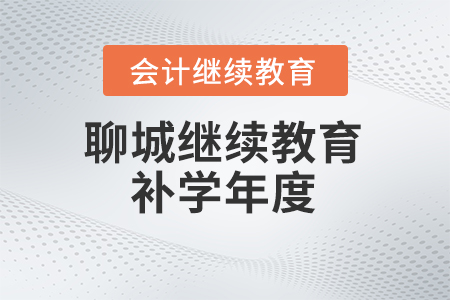 2024年聊城會計人員繼續(xù)教育補學年度