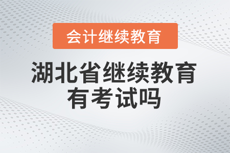 2024年湖北省會(huì)計(jì)繼續(xù)教育有考試嗎？