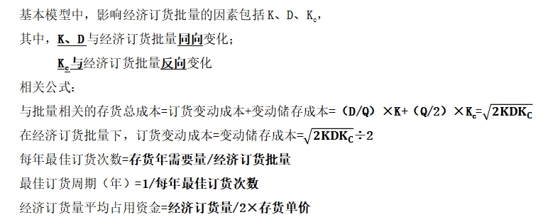 圖片1最優(yōu)存貨量的確定——2025年中級會計(jì)財(cái)務(wù)管理預(yù)習(xí)階段考點(diǎn)