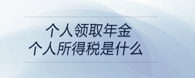 個人領取年金個人所得稅是什么