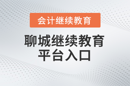 2024年聊城會(huì)計(jì)人員繼續(xù)教育平臺(tái)入口
