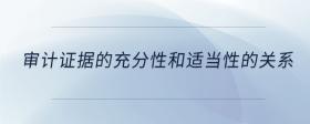 審計證據(jù)的充分性和適當性的關(guān)系