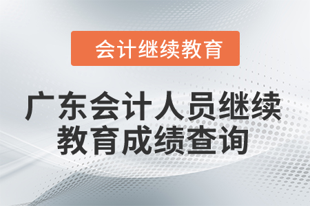2024年廣東省會(huì)計(jì)人員繼續(xù)教育成績(jī)查詢