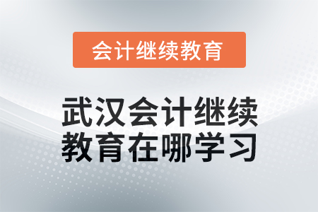 2025年武漢會(huì)計(jì)繼續(xù)教育在哪學(xué)習(xí)？