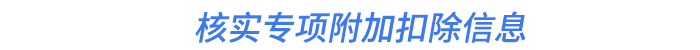 核實(shí)專項(xiàng)附加扣除信息
