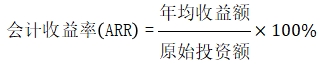 會(huì)計(jì)收益率法
