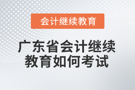 2024年廣東省會(huì)計(jì)繼續(xù)教育如何考試？