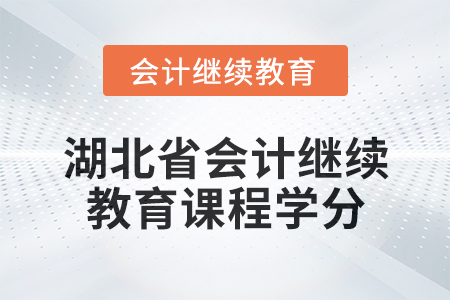 2025年湖北省會計(jì)專業(yè)人員繼續(xù)教育課程學(xué)分要求