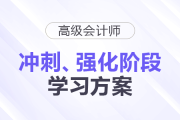 2025年高級會計師強化、沖刺階段學(xué)習(xí)方案速查看！