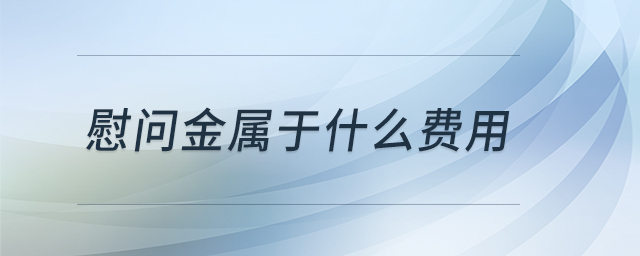 慰問金屬于什么費(fèi)用