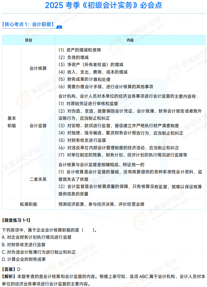 2025年《初級會計(jì)實(shí)務(wù)》必會點(diǎn) 01