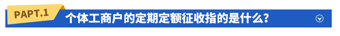 個體工商戶的定期定額征收指的是什么？