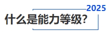 中級會計什么是能力等級？