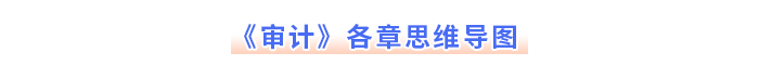 注會(huì)《審計(jì)》各章思維導(dǎo)圖
