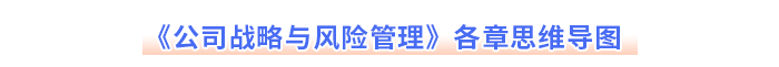 《公司戰(zhàn)略與風(fēng)險(xiǎn)管理》各章思維導(dǎo)圖