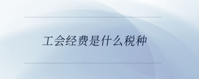 工會經(jīng)費(fèi)是什么稅種