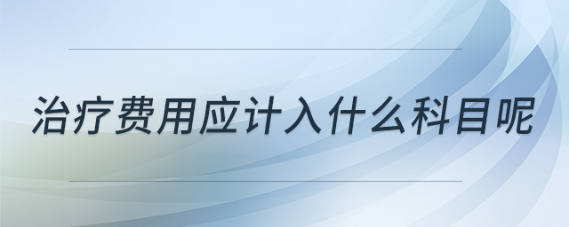 治療費(fèi)用應(yīng)計(jì)入什么科目呢