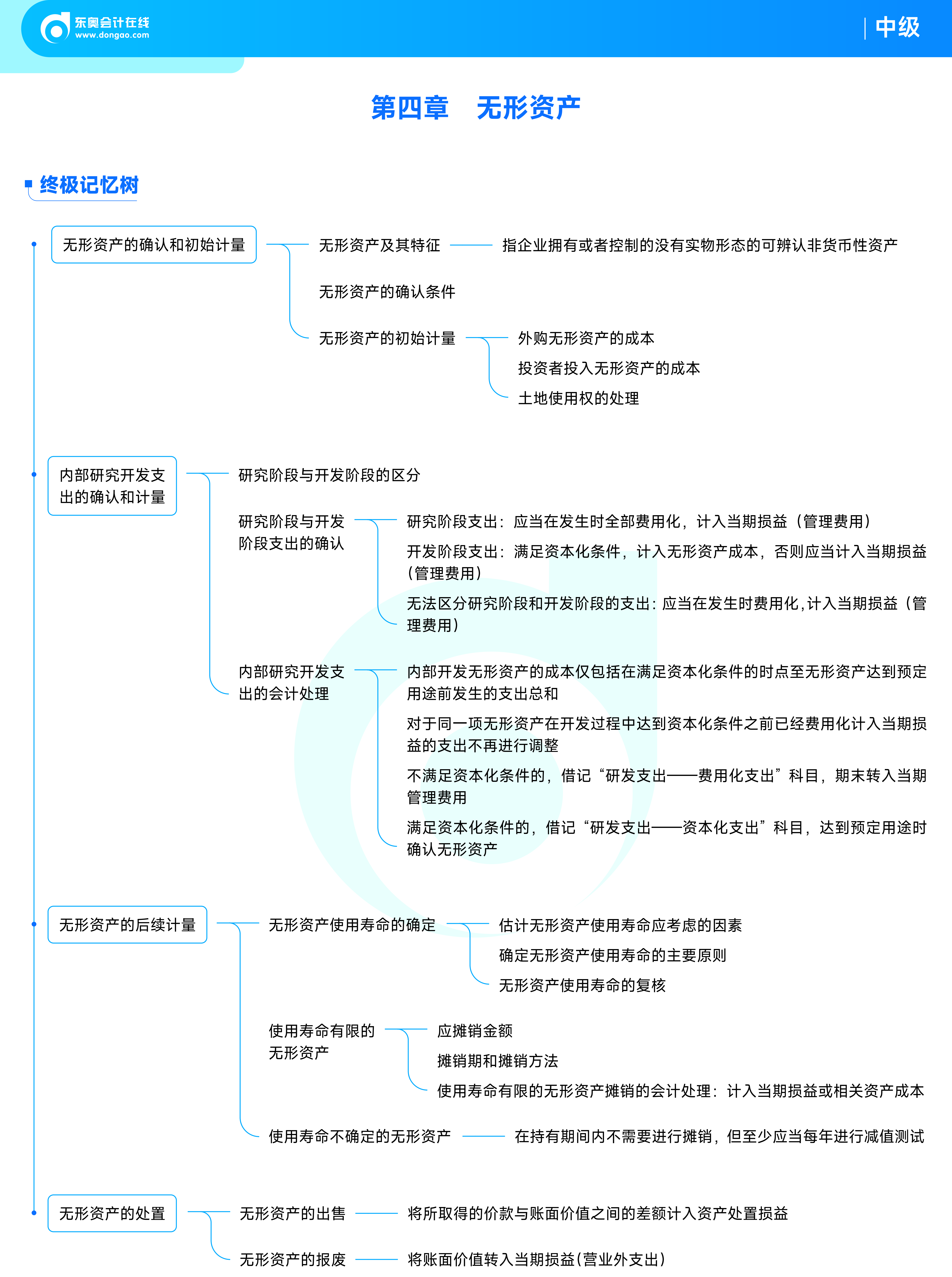 2025年中級會計實務思維導圖——第四章：無形資產