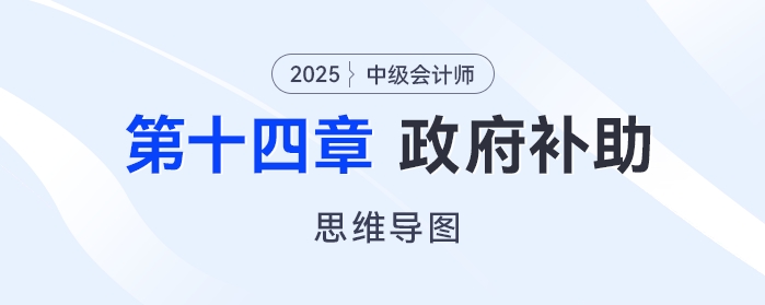2025年中級會計實務(wù)思維導(dǎo)圖——第十四章：政府補助