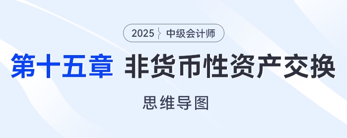 2025年中級會計實務思維導圖——第十五章：非貨幣性資產交換