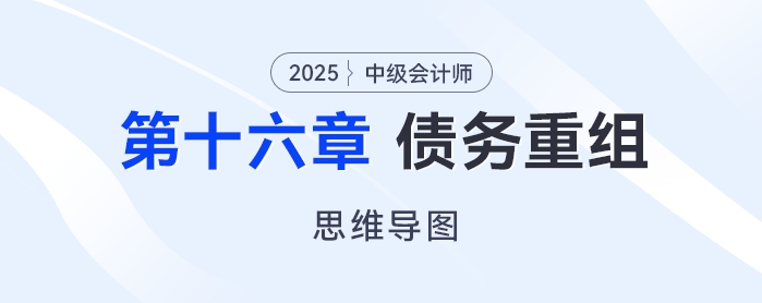 2025年中級會計(jì)實(shí)務(wù)思維導(dǎo)圖——第十六章：債務(wù)重組